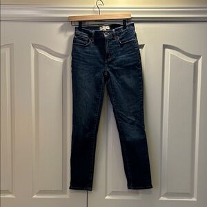 Madewell Dark Indigo Ankle Jeans